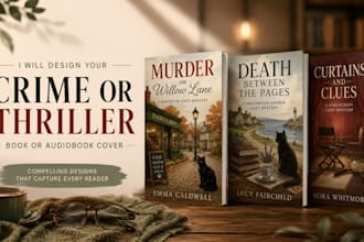 design your crime or thriller book or audiobook cover