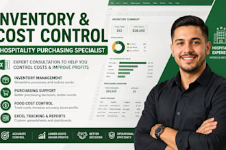create inventory management and cost control spreadsheets