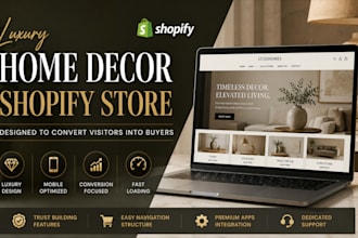 design german luxury furniture and home decor shopify store for premium branding