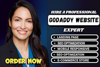 do godaddy website design, godaddy website redesign, godaddy ecommerce store seo