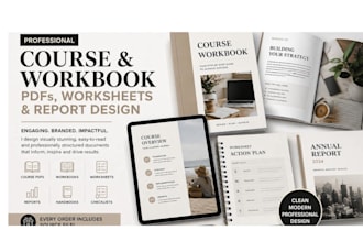 create course pdfs workbooks and worksheets report design