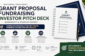 create winning grant proposal investor pitch deck nonprofit startup fund raising