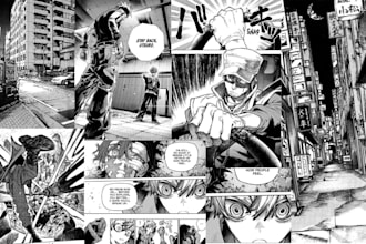 anime manga comic book illustration comic pages webtoon as a anime manga artist