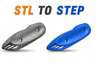 repair, modify or convert cad files in step, iges or stl