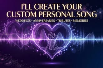 create a custom song for your special moment