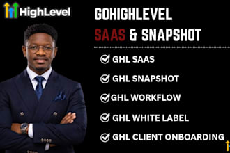 ghl saas snapshot whitelabel client onboarding workflow