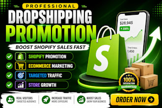 boost shopify sales with ecommerce dropshipping promotion
