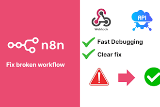 fix your broken n8n workflow or automation error