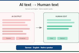 improve ai generated german or english text