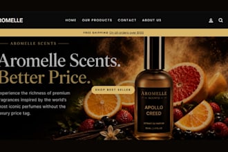 design perfume website, perfume store, fragrance store, cologne website