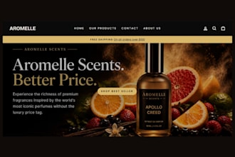 design shopify store perfume store perfume website fragrance store cologne store