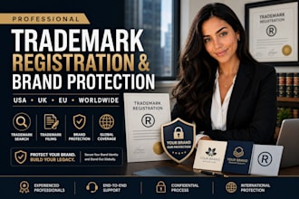 trademark registration in USA UK eu and worldwide for brand protection trademark