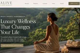 design squarespace wellness retreat website spiritual chiropractor website yoga