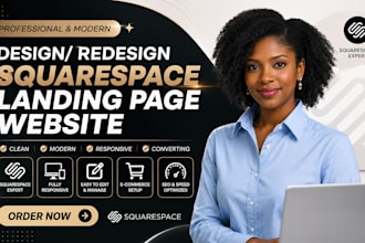 squarespace landing page design squarespace website redesign website development