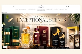 build luxurious perfume store perfume website fragrance store cologne store