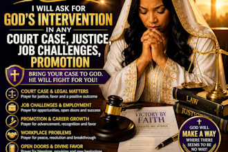 ask for gods intervention in any court case justice job challenges  promotion