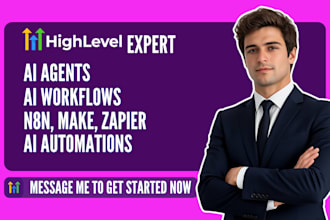 build ai agents, openclaw, ghl ai automation and n8n, make workflow automation