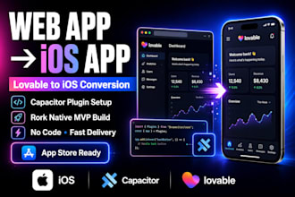lovable to ios app capacitor ai agent rork full stack lovable ai ipa build