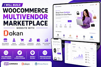 build a woocommerce multivendor marketplace website with dokan