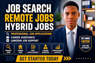 job search, job applications, remote jobs, hybrid jobs, and career assistant