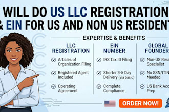 do US llc registration and ein for US and non US residents
