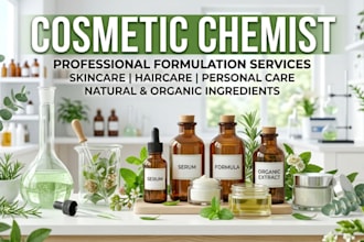 develop formulations for your cosmetic products skin care