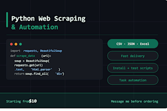 write custom python scripts for automation