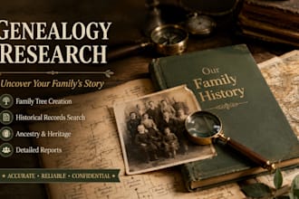 provide professional genealogy research, ancestry research, and family history