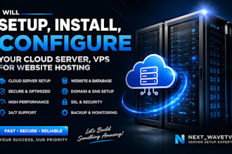 setup, install, configure your cloud server, vps for website