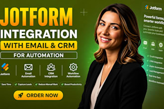 set up jotform integrations with email and CRM automation