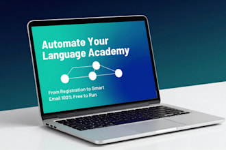 build a custom english academy automation with make