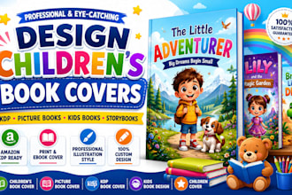 design a childrens book cover for KDP picture books