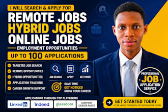 search and apply jobs, remote jobs, hybrid jobs, and online jobs up to 100