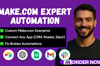 fix your broken n8n or make com automation workflow issues make scenario expert