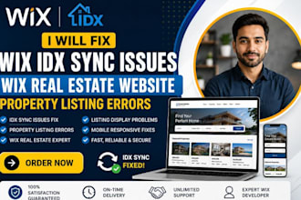 troubleshoot and fix wix real estate website idx sync issues