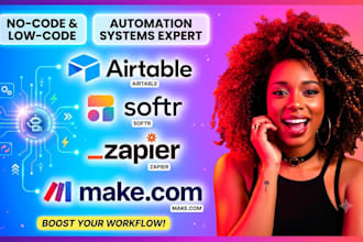 create airtable no code automation systems softr zapier make integration expert