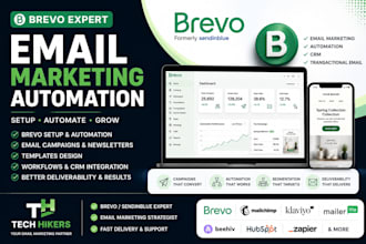 setup brevo email marketing, automation, campaigns, newsletter and CRM