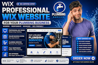 build a wix website for your plumbing business