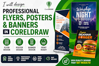 design professional flyers, posters and banners in coreldraw