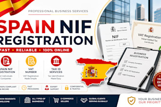 register your business in spain and obtain nif, vat and tax id online