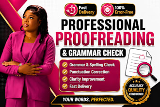 proofread your document for english grammar, punctuation and wording