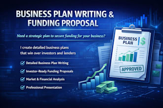 business plan writer funding proposal financial forecast startup grant applicant