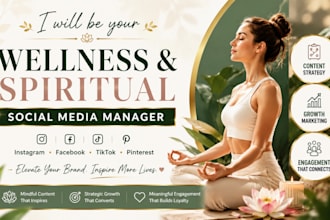 be your spiritual and wellness social media manager for health and fitness