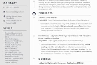 design a professional resume, cv template, and cover letter