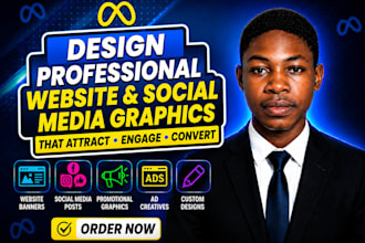 design professional website and social media graphics