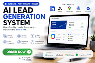 build ai lead generation system to enrich, and build verified prospect list