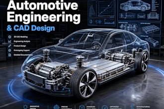 automotive cad design 3d car modeling custom car parts design