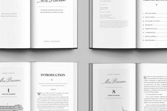 do book formatting, book layout and KDP interior design paperback formatting