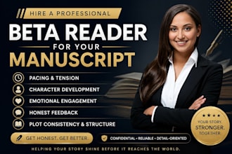 beta read your literary fiction, thriller, horror, or mystery novel