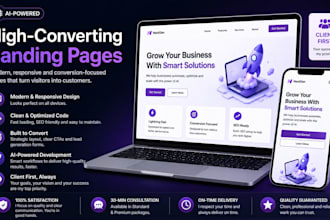 desing a stunning custom landing page for your buisness